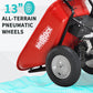 Wheelbarrow Utility Cart Electric Powered 24V DC 180W AGM Battery 330lbs Max Capacity Barrel Dump Material Debris Hauler