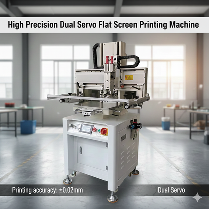 High Precision Dual Servo Flat Screen Printing Machine,Used For Screen Printing On PCB Boards