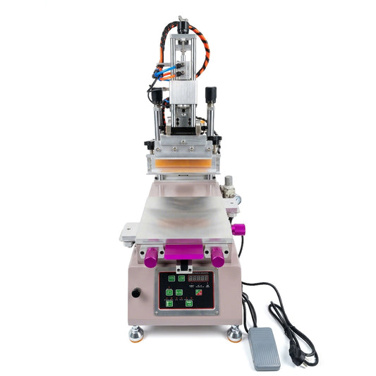 Semi-automatic Flat Screen Printing Machine For Phone Case,Oblique Arm Screen Printer