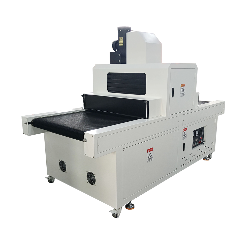 TD-UV400 industrial conveyor UV curing machine with dual UV lamps for screen printing line