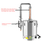 Portable pure copper decomposition for household use distillation with essential oil separator