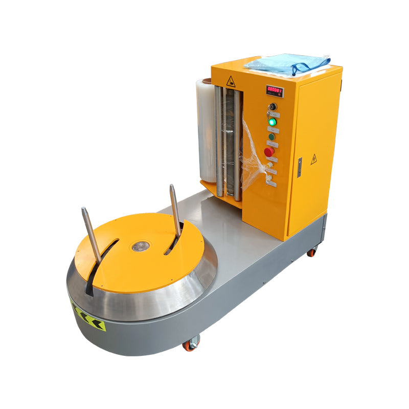 LP600S Small Airport Luggage Stretch Film Wrapping Packing Wrapper Machine, Baggage Stretch Wrapping Machine