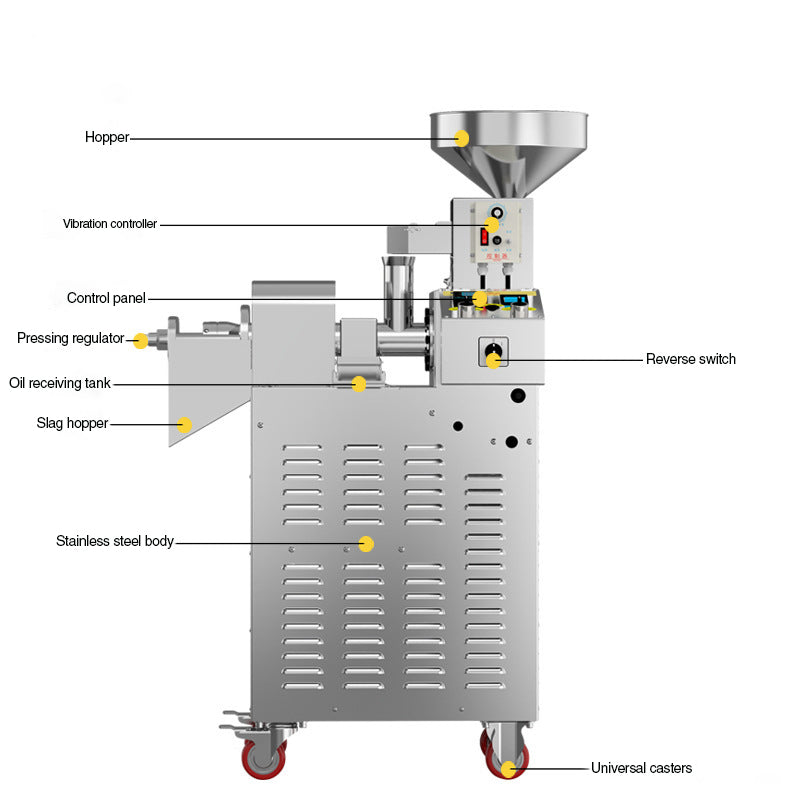 Commercial peanut sesame flaxseed oil press soybean sesame oil