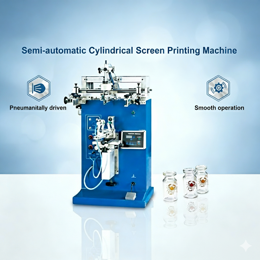 Cylinder Screen Printing Machine ,Perfume Bottle Screen Printer,Screen Printing Equipment For Plastic Cups