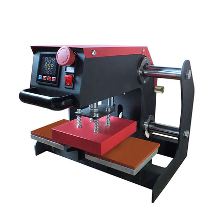 15*15cm Small Size Pneumatic Double Stations Heat Press Machine for Sublimation Logo
