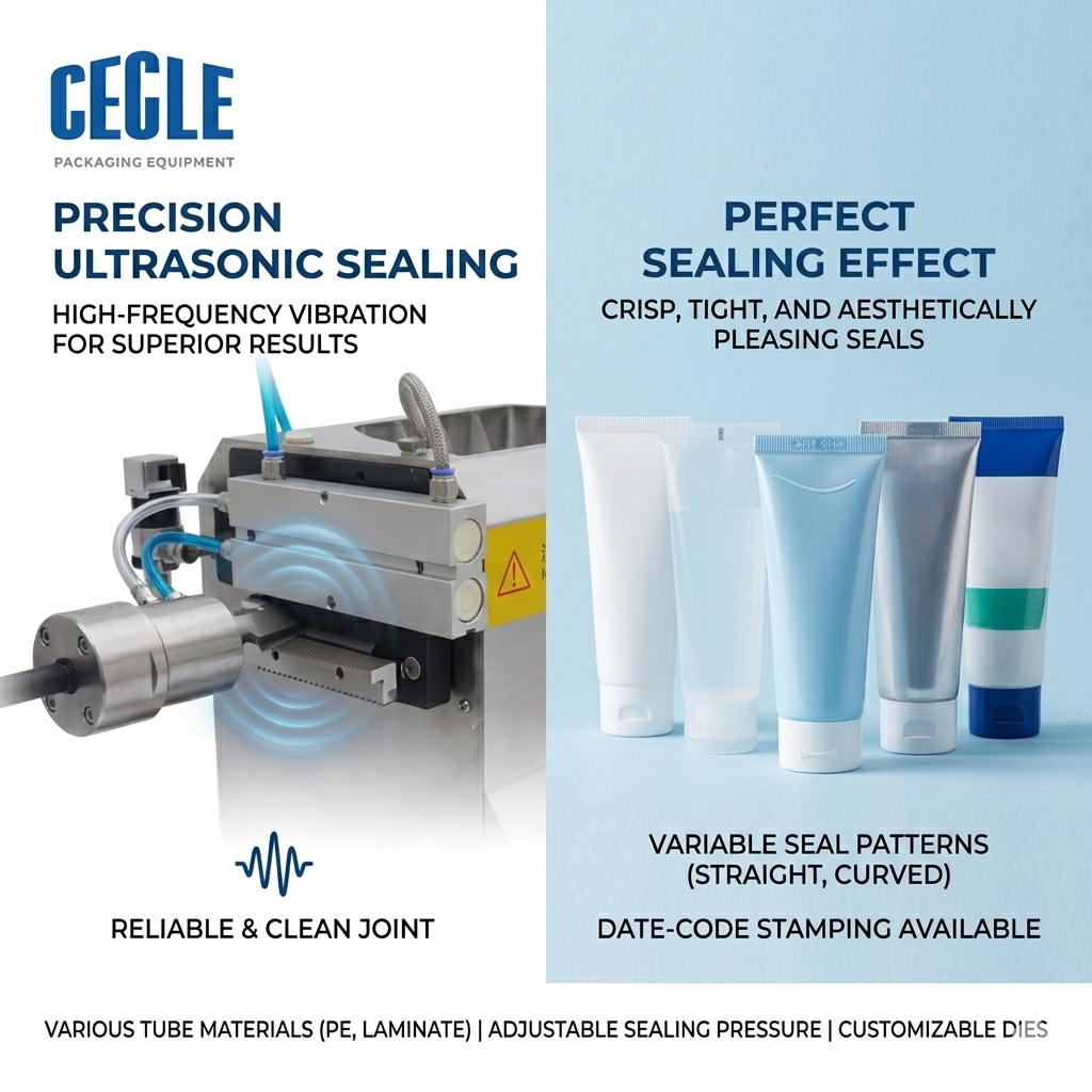 QDFW-125 multifunctional manual tube  sealing machine, plastic tube sealing machine