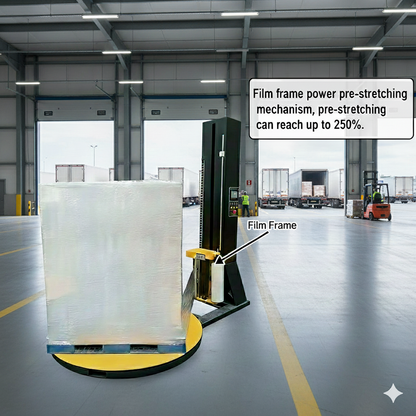 Pallet Stretch Wrapping Machine,Vertical Turntable Carton Box Pallet Stretch Film Wrapping Machine