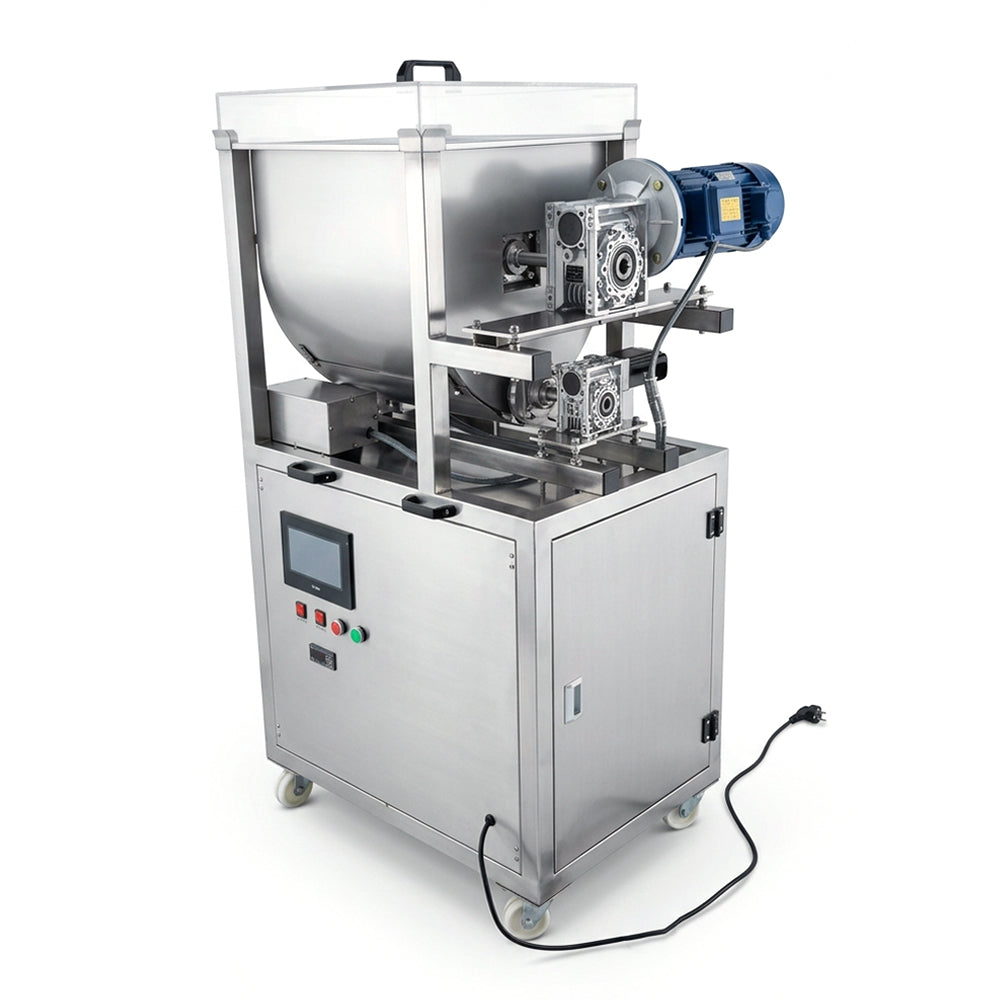 Horizontal Loss-in-Weight Ice Cream Dosing & Filling Machine with Jacketed Screw Feeder