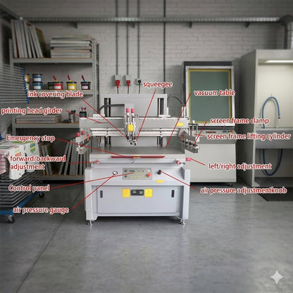 Flat Screen Printing Machine Electric Flatbed Screen Printing Machine,Silk Screen Machine For Fabric,Clothing Printing Machine