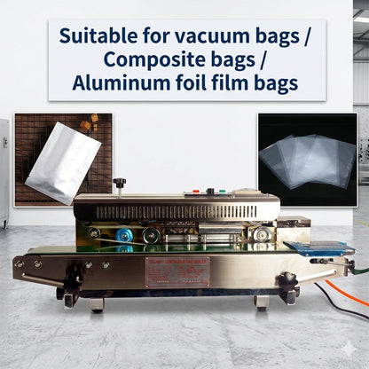 Nitrogen Sealing Machine Horizontal Band Sealer With Nitrogen Flushing,Nitrogen Gas Filling Continuous Band Sealer