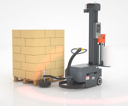 Automatic Stretch Wrap Machine Pallet Wrapper, Self-Propelled Robot Pallet Stretch Wrapping Machine