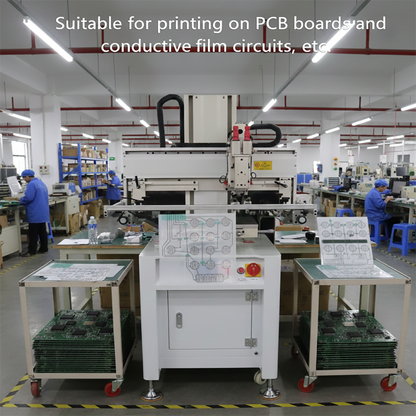 High Precision Dual Servo Flat Screen Printing Machine,Used For Screen Printing On PCB Boards