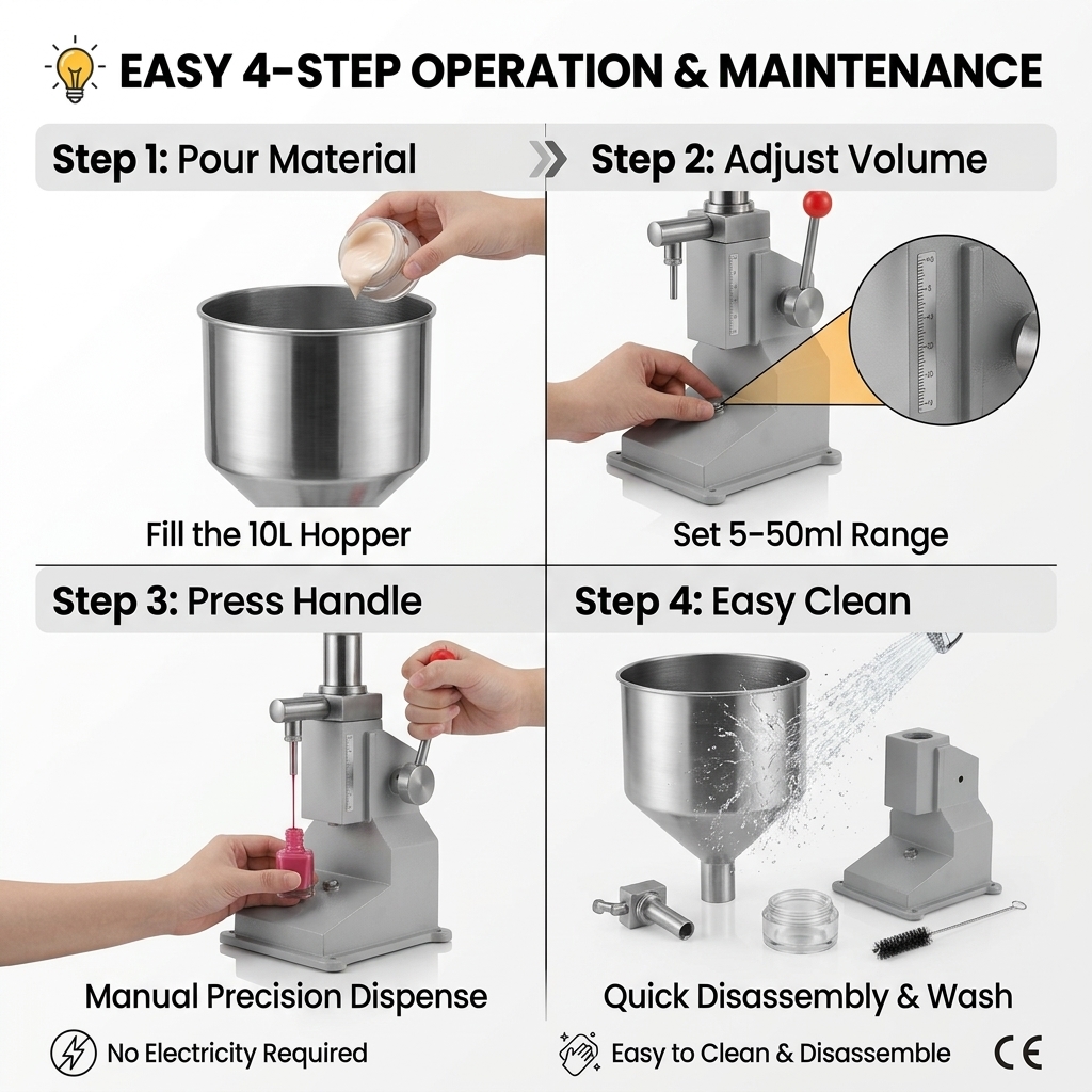 A03 manual filling machine