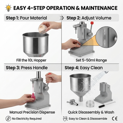 A03 manual filling machine