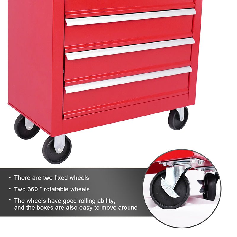 5 - Drawer Metal Rolling Tool Chest with Wheels,With Locking System