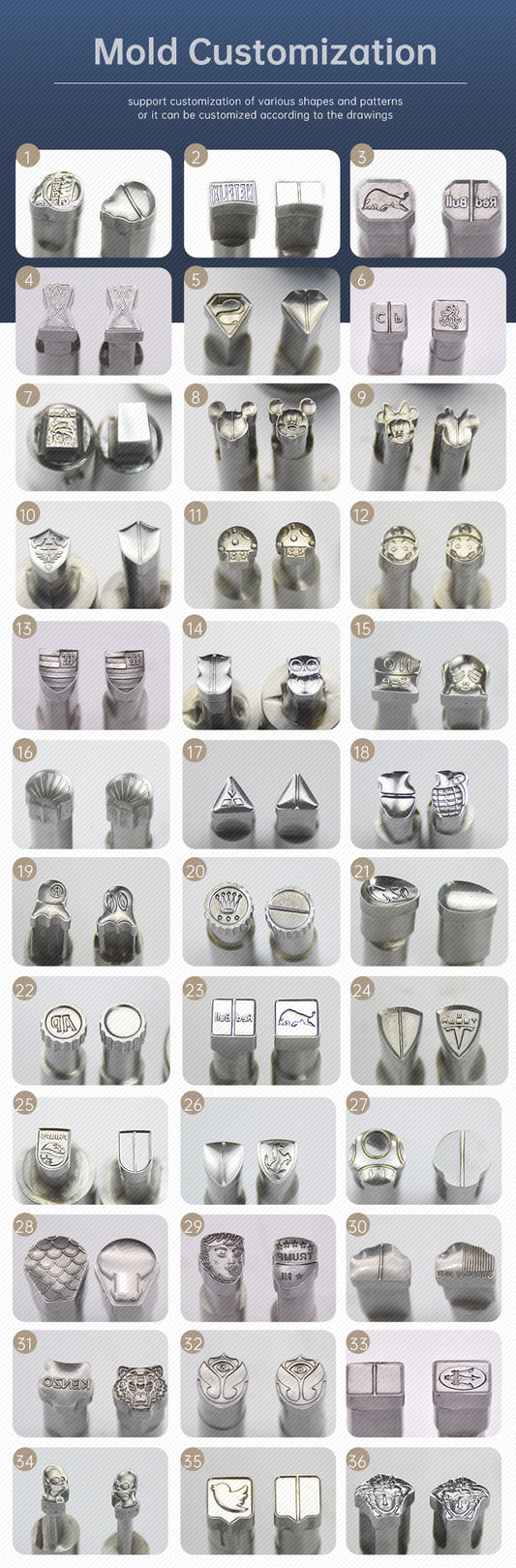 50KN Tablet machine customization mold(TDP-5 & TDP-6) /logo customization/shape customization