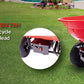 Four-wheeled electric cart 24V 180W lead-acid battery 264 lbs Electric wheelbarrow  75L electric garden cart