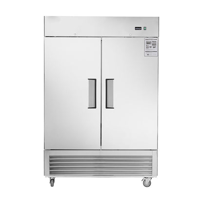 54"W Refrigerator 2 Section 2 Door Stainless Steel Reach - in 42.2 Cu.ft.