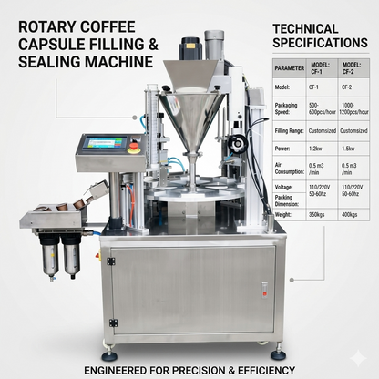 K cup filling machine, Automatic Nespresso/Keurig coffee filling sealing machine, yogurt cup packing machine, hummus filling and sealing machine