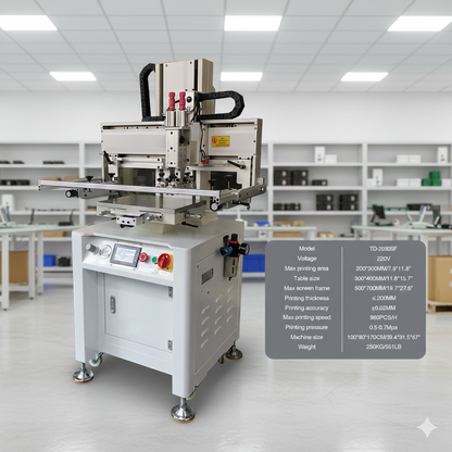 High Precision Dual Servo Flat Screen Printing Machine,Used For Screen Printing On PCB Boards