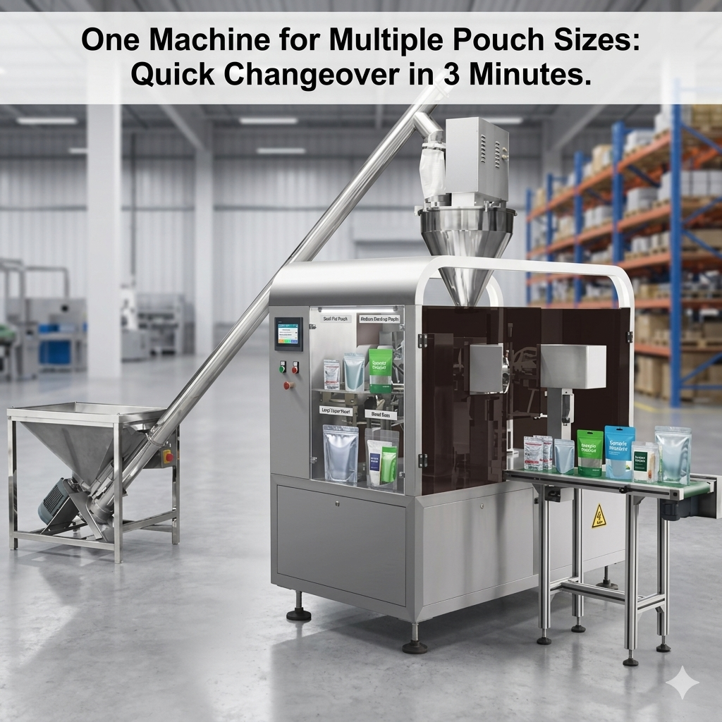 Automatic Powder Stand Up Pouch Filling and Sealing Machine for milk/coffee/spice , premade pouch packaging machine price