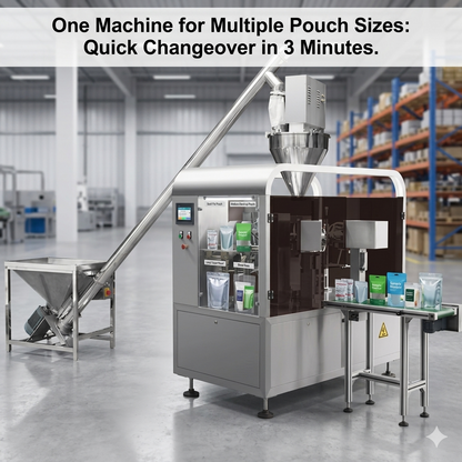 Automatic Powder Stand Up Pouch Filling and Sealing Machine for milk/coffee/spice , premade pouch packaging machine price