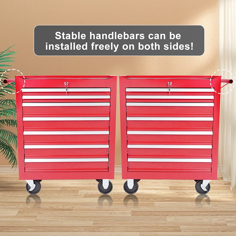 7 - Drawer Metal Rolling Tool Chest with Wheels,With Locking System