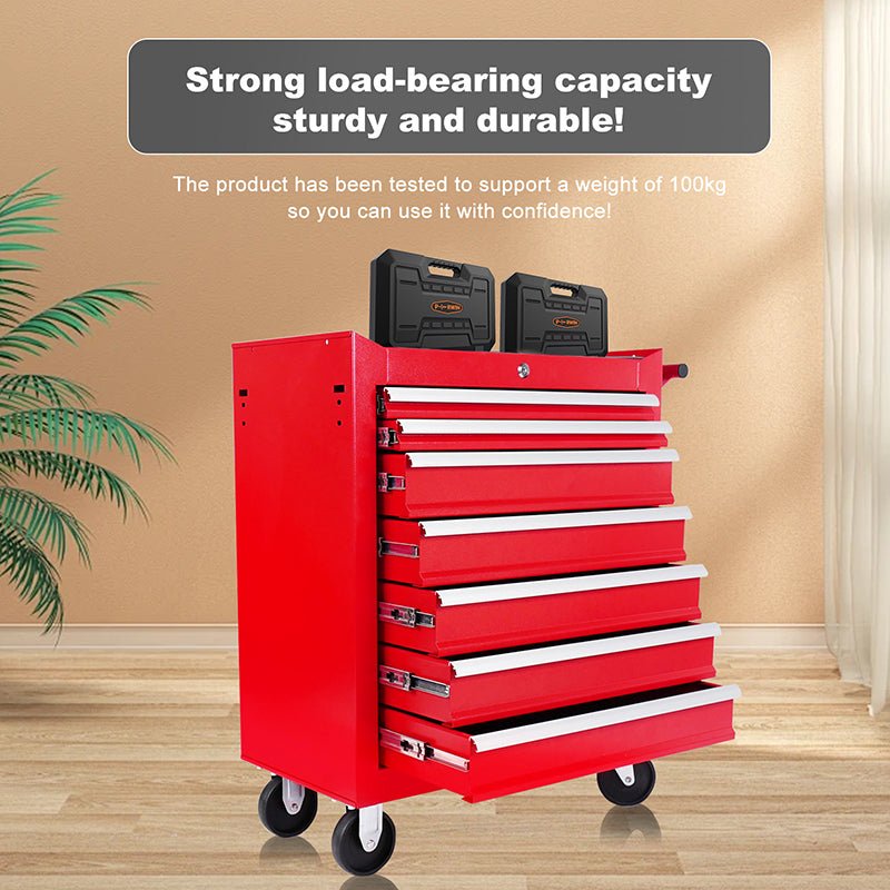 7 - Drawer Metal Rolling Tool Chest with Wheels,With Locking System