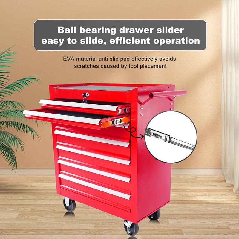 7 - Drawer Metal Rolling Tool Chest with Wheels,With Locking System