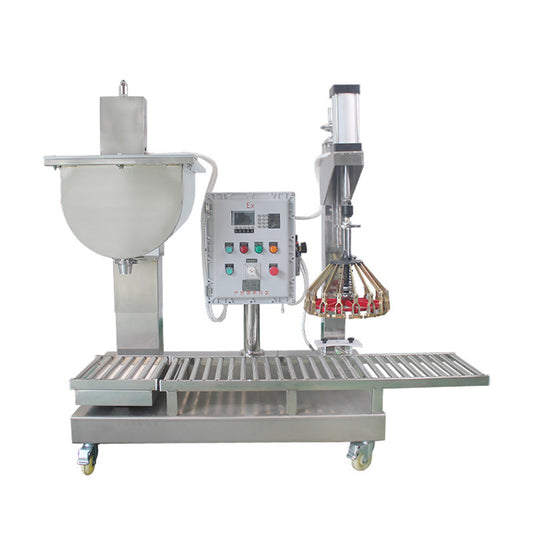 FC-30L GALLON PAINT BUCKET PASTE FILLING CAPPING MACHINE