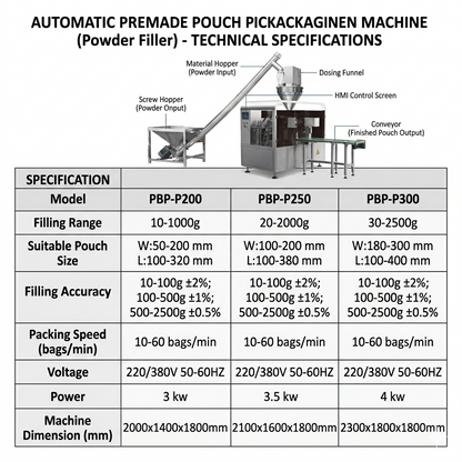 Automatic Powder Stand Up Pouch Filling and Sealing Machine for milk/coffee/spice , premade pouch packaging machine price