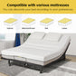 Electric Adjustable Bed Base Queen Size, Independent Head and Foot Incline