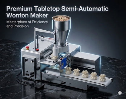 Machines commerciales semi-automatiques à wontons et à raviolis imitant la main pour les restaurants