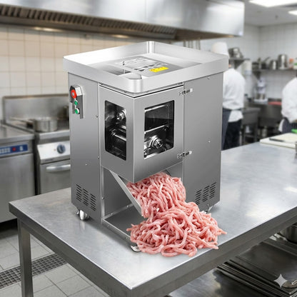 Commercial automatic one-step double-knife meat shredding machine