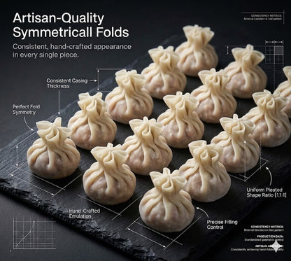 Machines commerciales semi-automatiques à wontons et à raviolis imitant la main pour les restaurants