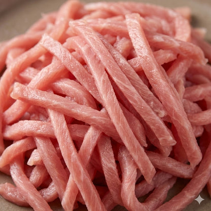 Commercial automatic one-step double-knife meat shredding machine