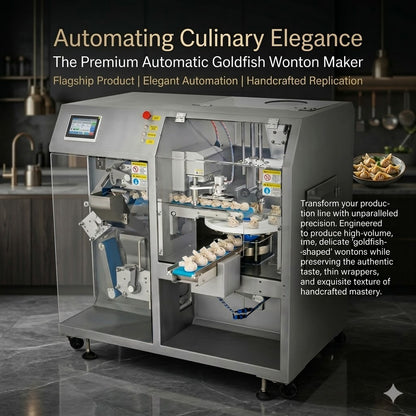 Automatic Goldfish Wonton Machine | Industrial Swallowtail Dumpling Maker