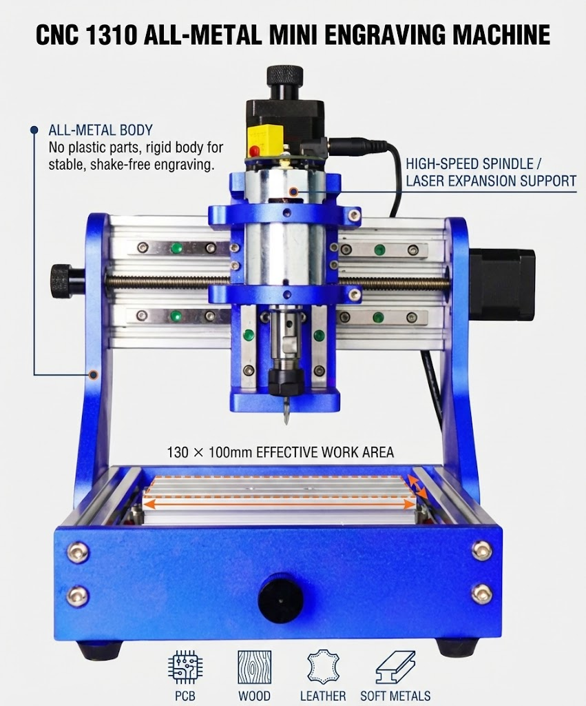 CNC1310 Laser Wood Engraving Machine Free Shipping