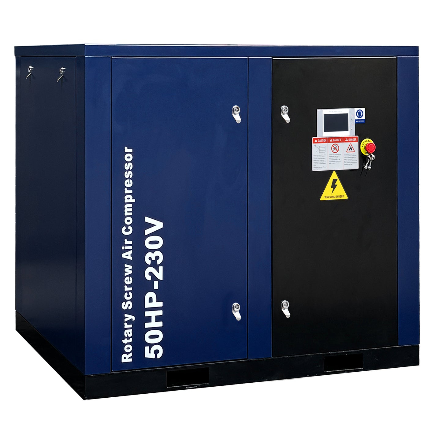 50HP Rotary Screw Air Compressor, 219CFM, 125PSI, 230V 3PHASE 60HZ, Fixed Speed Compressor, Industrial-Grade, Heavy Duty Air Compressed System