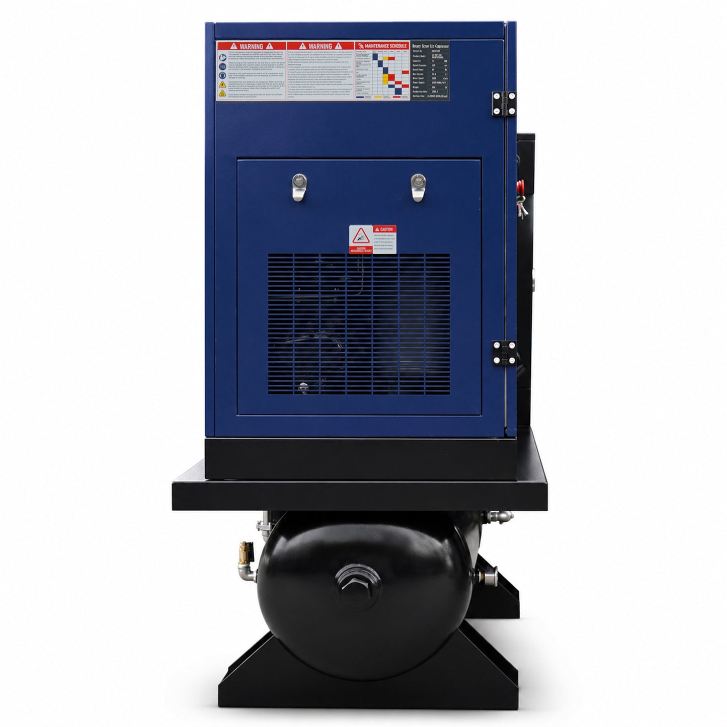 20HP Combined Rotary Screw Air Compressor with Dryer & 68.7-Gal ASME Tank – 74CFM, 125PSI, 230V 3PHASE 60HZ Heavy Duty Air Compressed System – Industrial Grade, 4-in-1