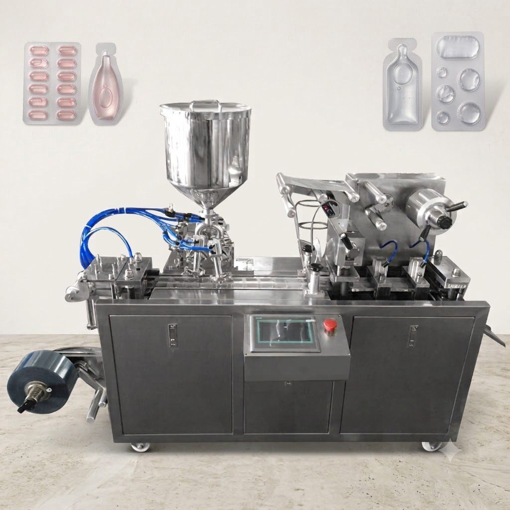 Extended chassis design of DPP-80L for professional cosmetic liquid filling integration.