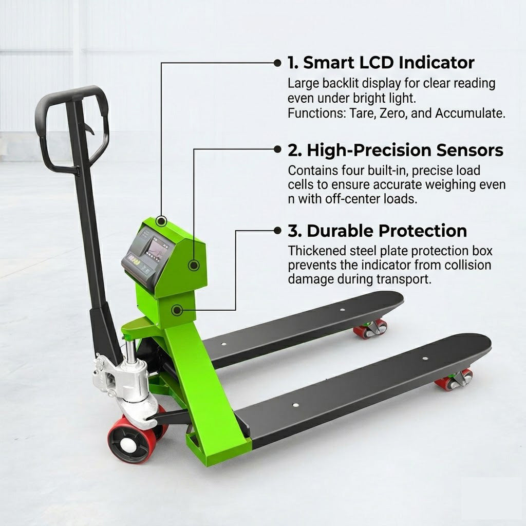 Electronic Scale Manual Pallet Jacks Trolley Hand Pallet Truck