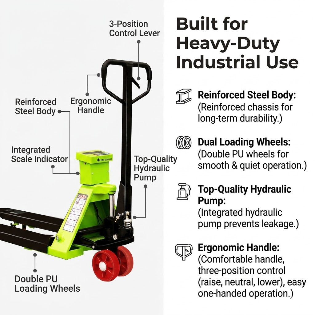 Electronic Scale Manual Pallet Jacks Trolley Hand Pallet Truck