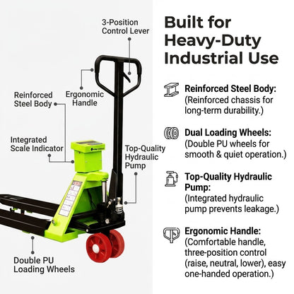 Electronic Scale Manual Pallet Jacks Trolley Hand Pallet Truck