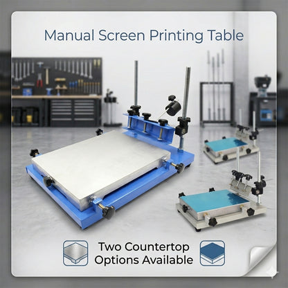 Manual Screen Printing Table Small Manual Silk Screen Printer Tempered Glass Flat Screen Printing Machine