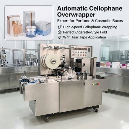 Automatic  cellophane wrapping machine Packaging Type Cartons,case,Film,box Driven Type Electric Packaging Material Plastic
