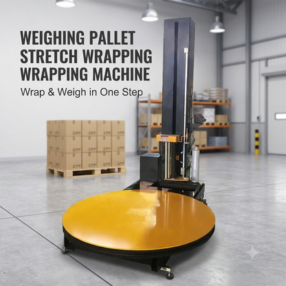 Macchina avvolgitrice per pallet con pellicola estensibile, macchina per imballaggio di scatole di cartone e pallet con pellicola estensibile 