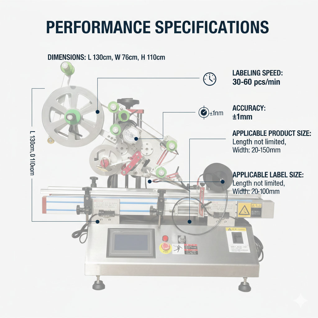 Flat label applicator, Desktop automatic flat bottle labeling machine , PET square bottle label applicator, automatic top labeler for case/box/bag
