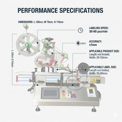 Flat label applicator, Desktop automatic flat bottle labeling machine , PET square bottle label applicator, automatic top labeler for case/box/bag