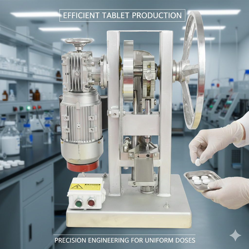 TDP-1 Mini Desktop Electric Turbine Single punching tablet powder tableting machine